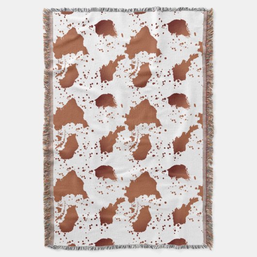 Braune Kuh Decke (Vorderseite Vertikal)