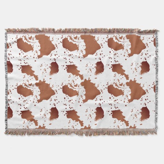 Braune Kuh Decke (Vorderseite)