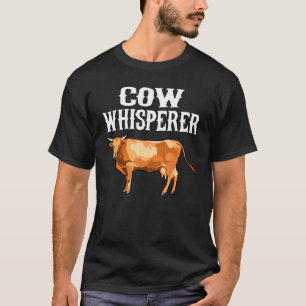 Braune Kuh Flüsterer landwirtschaftliches Tier T-Shirt