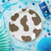 Braune Kuh Print Country Western Rodeo Party Pappteller (Party)