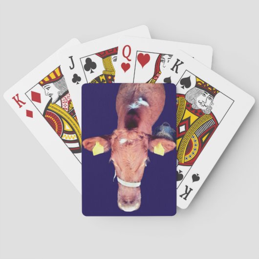 Braune Kuh Spielkarten (Rückseite)