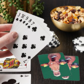 Braune Kuh Spielkarten (In Situ)