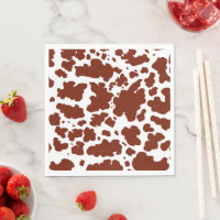 Braune Kuh Spots Print Cowboy Bauer