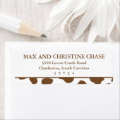 Braune Kuhdruckmuster (Insitu)