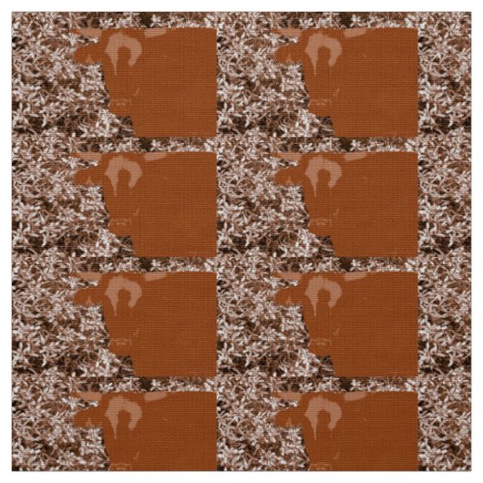 Braune Kühe Stoff (Muster)