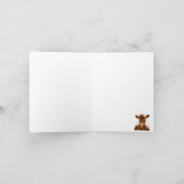 Braune Kuhfarm - Blankokarte Karte (Innenseite)