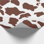 Braune Kuhhaut| Wrackpapier Geschenkpapier (Ecke)