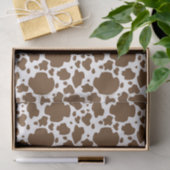 Braune Kuhstumpf Imitate Cowhide Muster Seidenpapier (Geschenk)