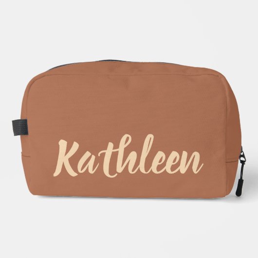 Braune Kulturbeuteltasche für Damen oder Mütter na Waschbeutel (Vorderseite)