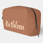 Braune Kulturbeuteltasche für Damen oder Mütter na Waschbeutel (Rechte Ecke)