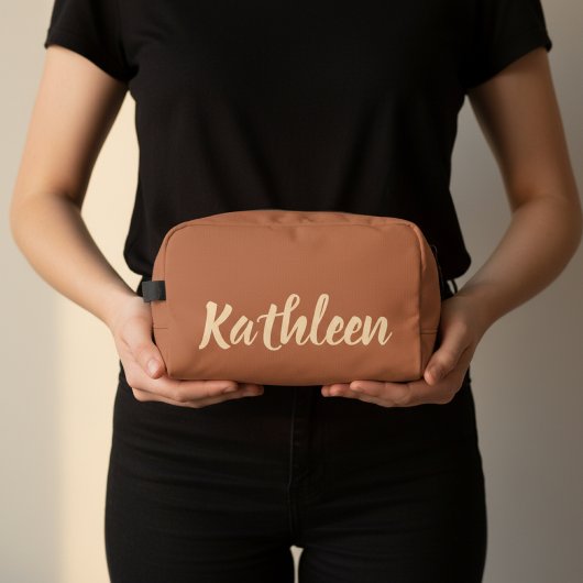 Braune Kulturbeuteltasche für Damen oder Mütter na Waschbeutel