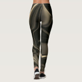 Braune Kurven oder Abrundung, braune Dunkelheit. Leggings (Rückseite)