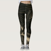 Braune Kurven oder Abrundung, braune Dunkelheit. Leggings (Vorderseite)