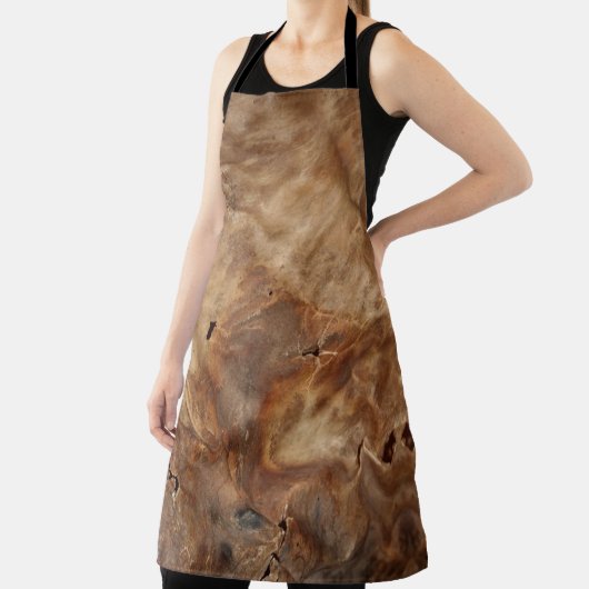 Braune Lederkuh Umhänge Print All-Over Print Schür Schürze (InSitu)