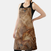 Braune Lederkuh Umhänge Print All-Over Print Schür Schürze (InSitu)