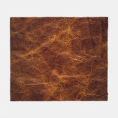 Braune Lederoptikleder,textur,hintergrund,kunst Fleecedecke (Vorderseite (Horizontal))