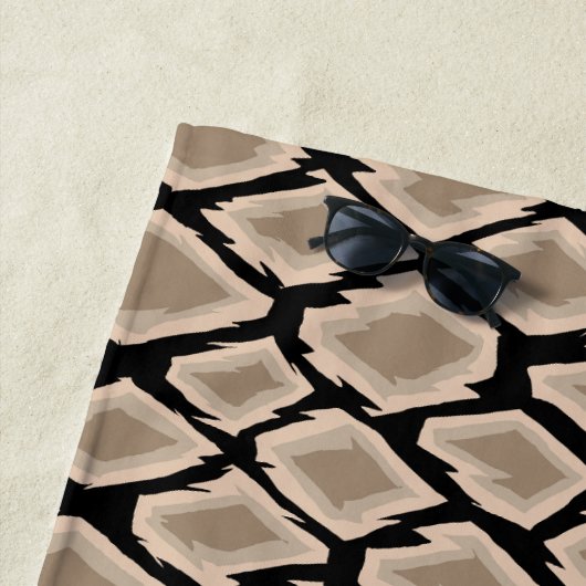 Braune Lederschlangenhaut Strandtuch (Beispiel)