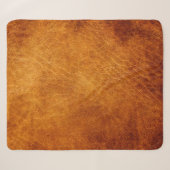 Braune Lederstruktur Sherpadecke (Vorderseite (Horizontal))