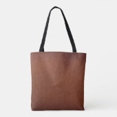 Braune Lederstruktur Tasche (Rückseite)