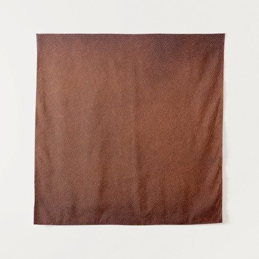 Braune Lederstruktur Wandteppich (Vorderseite)