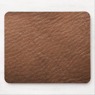 Braune Ledersuede-Büro Mousepad
