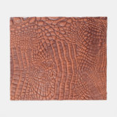 Braune Ledertextur,abstrakt,a Fleecedecke (Vorderseite (Horizontal))