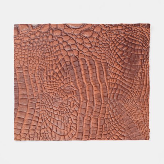 Braune Ledertextur,abstrakt,a Fleecedecke (Vorderseite (Horizontal))