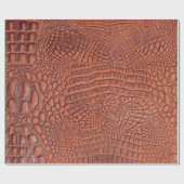 Braune Ledertextur,abstrakt,a Geschenkpapier (Flach)
