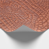 Braune Ledertextur,abstrakt,a Geschenkpapier (Ecke)