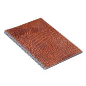 Braune Ledertextur,abstrakt,a Notizblock (Rechte Seite)