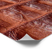 Braune Ledertextur,abstrakt,a Poster (Ecke)