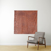 Braune Ledertextur,abstrakt,a Wandteppich (Beispiel)
