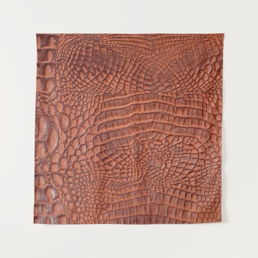 Braune Ledertextur,abstrakt,a Wandteppich (Vorderseite)