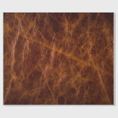 Braune Ledertextur, abstrakt, kunstvoll, künstlich Geschenkpapier (Flach)