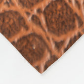 Braune Ledertextur für den Hintergrund Fleecedecke (Ecke)
