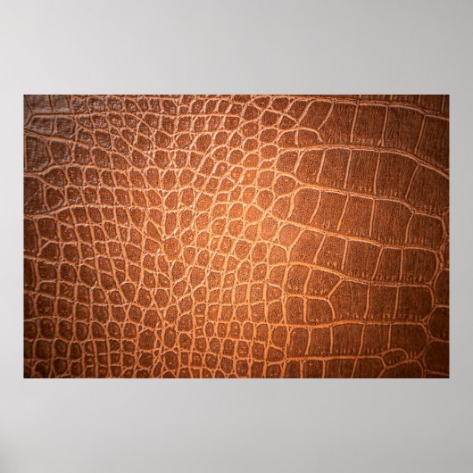 Braune Ledertextur für den Hintergrund Poster (Vorne)