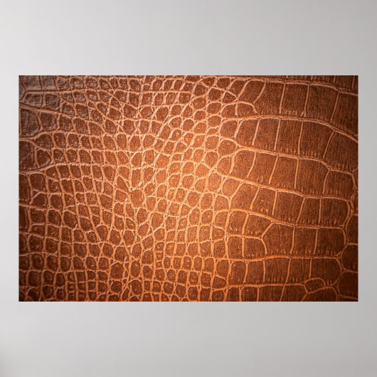 Braune Ledertextur für den Hintergrund Poster (Vorne)