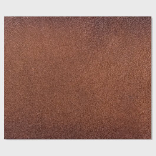 Braune Ledertextur Geschenkpapier (Flach)