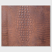 Braune Ledertextur Hintergrundabstract, altert,ani Geschenkpapier (Flach)