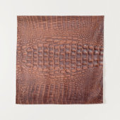 Braune Ledertextur Hintergrundabstract, altert,ani Wandteppich (Vorderseite (Horizontal))