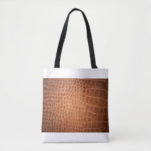 Braune Ledertextur Hinterhaut, abstrakt Tasche