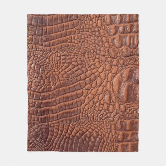 Braune Ledertextur im Hintergrund, gefallen,abstra Fleecedecke (Vorderseite)
