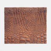 Braune Ledertextur im Hintergrund, gefallen,abstra Fleecedecke (Vorderseite (Horizontal))