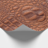 Braune Ledertextur im Hintergrund, gefallen,abstra Geschenkpapier (Ecke)