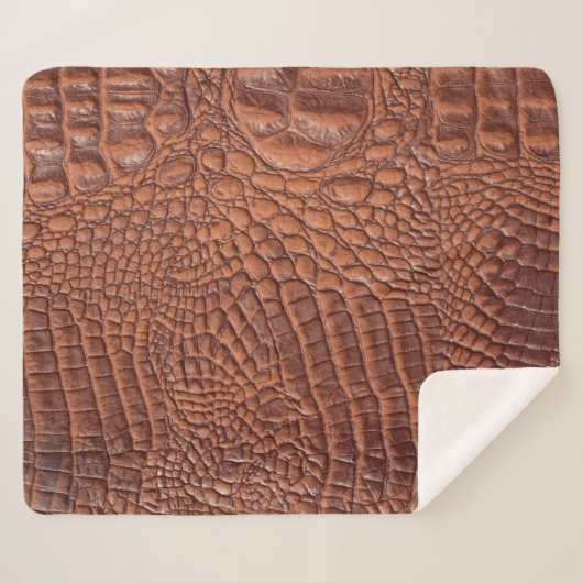 Braune Ledertextur im Hintergrund, gefallen,abstra Sherpadecke (Vorderseite (Horizontal))