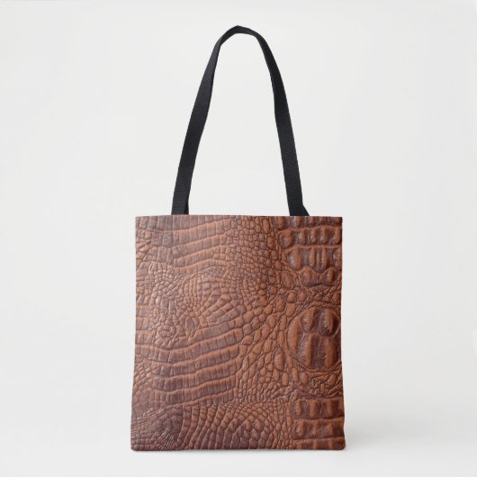 Braune Ledertextur im Hintergrund, gefallen,abstra Tasche (Vorderseite)