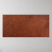 Braune Ledertextur Poster (Vorne)