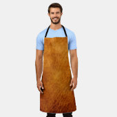 Braune Ledertextur Schürze (Getragen)