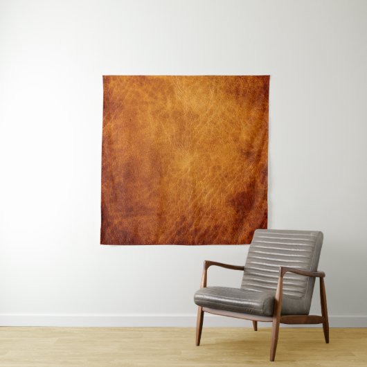 Braune Ledertextur Wandteppich (Beispiel)