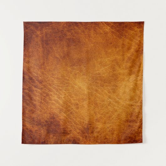 Braune Ledertextur Wandteppich (Vorderseite (Horizontal))